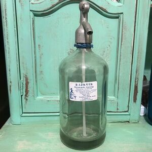 Vintage Hungarian Seltzer Bottle Szjkviz Kesmarki Gyorgy